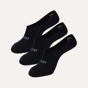 3 Paia: Fantasmino in cotone elasticizzato – Nero Rif.9800T