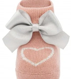 Babbucce cotone "Fiocco Cuori" - Baby