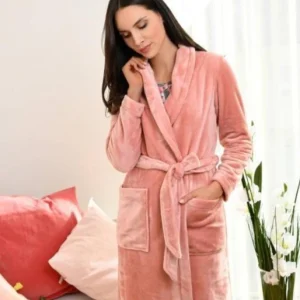 Vestaglia peluche "Vintage rose" - Donna