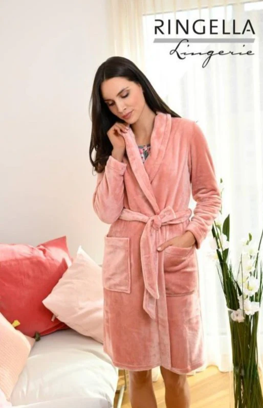 Vestaglia peluche "Vintage rose" - Donna - immagine 2