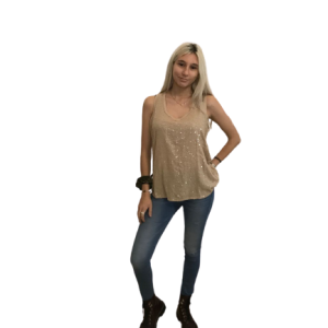 Blusa lunga paiettes mod.Giulia