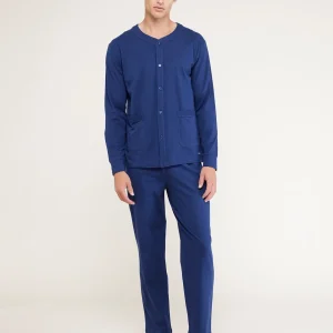 Rif.2830 Pigiama uomo lungo cotone danny