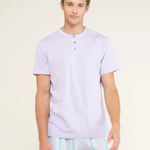 Rif.2861 Pigiama uomo corto cotone rainbow