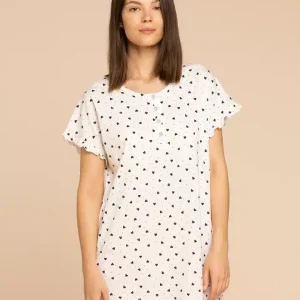 Rif.2963 Camicia da notte cuoricini