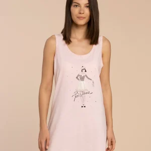 Rif.2985 Abitino donna spalla larga cotone parisienne