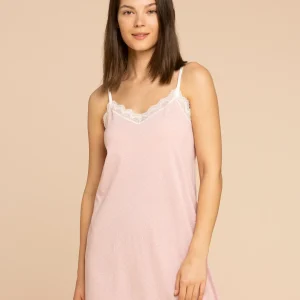 Rif.3020 Camicia da notte donna bretellina cotone paris