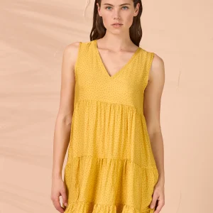 Rif.3134 Abito donna corto viscosa pois pois conformato