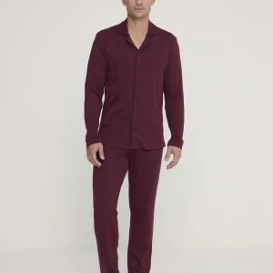 Rif.2970 Pigiama uomo brooklyn in caldo cotone aperto davanti