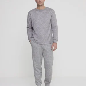 Rif. 2977 Completo loungewear uomo spider in maglina girocollo