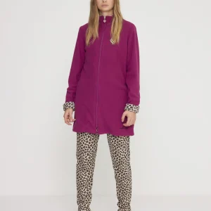 Rif.2816 Vestaglia donna sleep in pile con zip