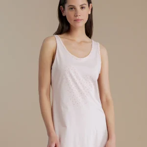 Rif.3363 Abitino donna in cotone con spalla larga e dettaglio cuore articolo little flower conformato