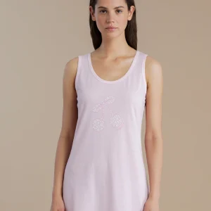 Rif.3367 Abitino donna in cotone con spalla larga articolo cherry bloom