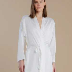 Rif.2923 Vestaglia in raso con maniche lunghe e cintura articolo pleasure