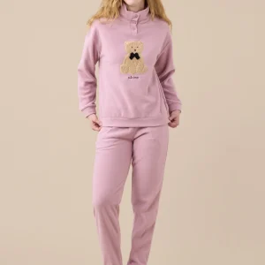 Rif.9366 Pigiama donna micropile articolo orso