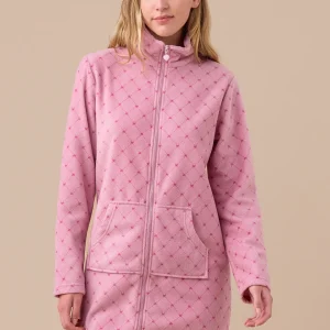 Rif.3082 Vestaglia donna calibrata in micropile articolo cuori