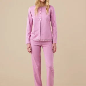 Rif.9440 Pigiama donna calibrato jersey invernale articolo essential