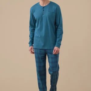 Rif.3132 Pigiama uomo invernale in caldo cotone articolo young.