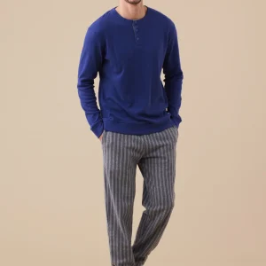 Rif.3179 Pigiama punto milano rigato