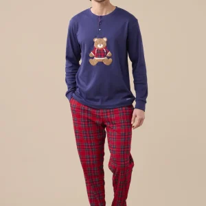 Rif.3150 Pigiama uomo caldo cotone articolo Bear