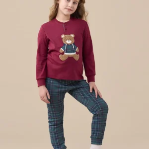 Rif.2596 Pigiama bambino/a in caldo cotone articolo bear