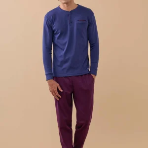 Rif.3211 Pigiama uomo caldo cotone articolo task