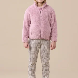 Rif.1557 Giacca ragazza in eco pelliccia unito.