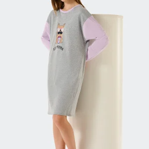 Camicia da notte "Bulldog francese" - Ragazza