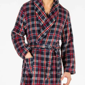 Vestaglia peluche "Tartan" - Uomo