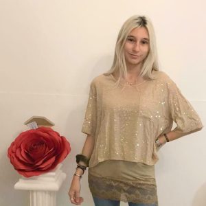 t – shirt paiettes oversize