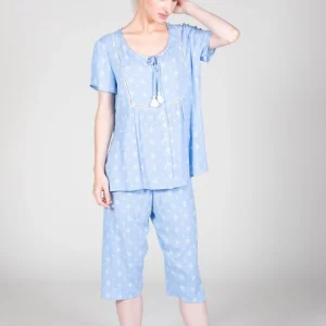 Pigiama 3/4 "Azure" - Donna