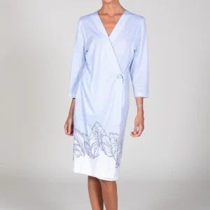 Vestaglia cotone/modal "Tropical Azure" - Donna