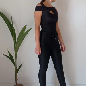 Leggins lucido con elastico in vita Art. Liquid