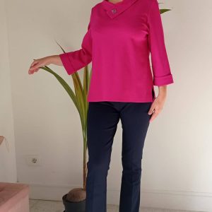 Maglia collo bon ton Art. Rosa