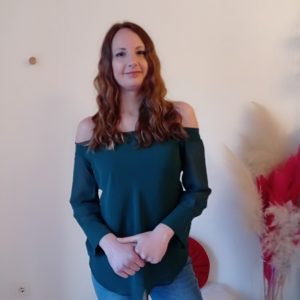 Blusa con scollo alla carmen Stella Mc Queen