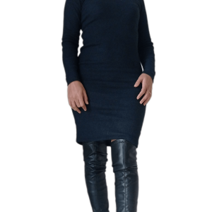 Abito Tubino in Maglia di Cotone con Motivo Decorativo – Eleganza e Comfort Unici”