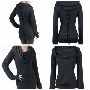 Felpa con collo ampio art. Corsetto