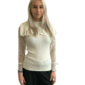 Maglia manica lunga pizzo art. Romance