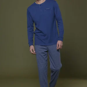 Rif. 2515 Pigiama uomo caldo cotone pull noidìnotte