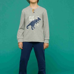 Rif.1960 Pigiama Bambino (noidìnotte) Caldo Cotone