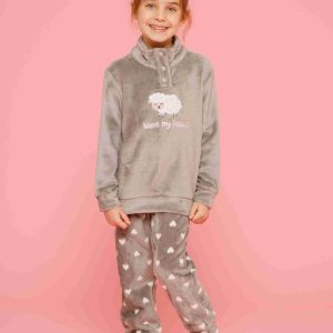 Rif.2003 Pigiama Bambina Coral Fleece (noidìnotte)