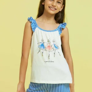 Rif.2117 Pigiama bambina pas de dance