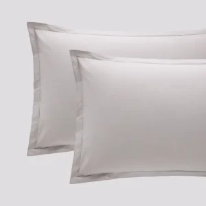 Coppia federe in cotone madapolam