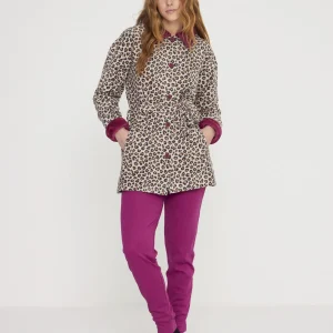 Rif.2819 Vestaglia donna sleep in pile con bottoni