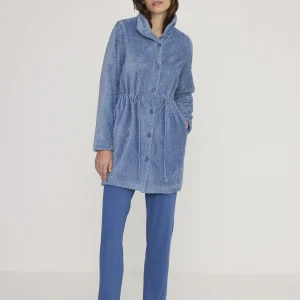 Rif.2846 Vestaglia donna unity in coral con bottoni