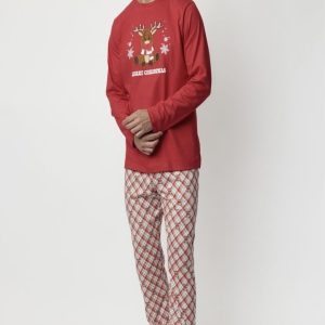 Pigiama uomo renna in caldo cotone