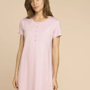 Rif.3023 Camicia da notte donna cotone natur