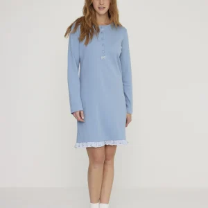 Rif.3171 Camicia da notte donna petit in caldo cotone calibrato