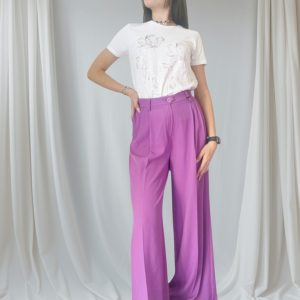 Pantalone Largo Donna Lavanda – Stile e Versatilità