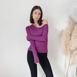 Maglia Elegante con Spalla Scoperta