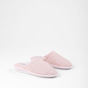 Rif.3029 Pantofola donna in cotone con rialzo